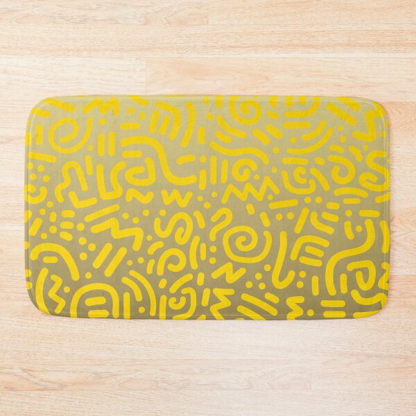 Item preview, Abstract Memphis Scribble – Retro 90s Line Art | Yellow designed and sold by Frohyou.