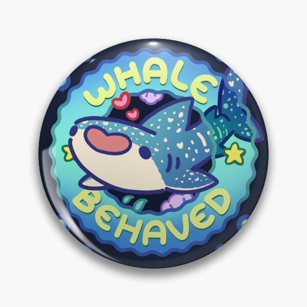Item preview, Whale Behaved Cute Whale Shark Pun designed and sold by orcalus.