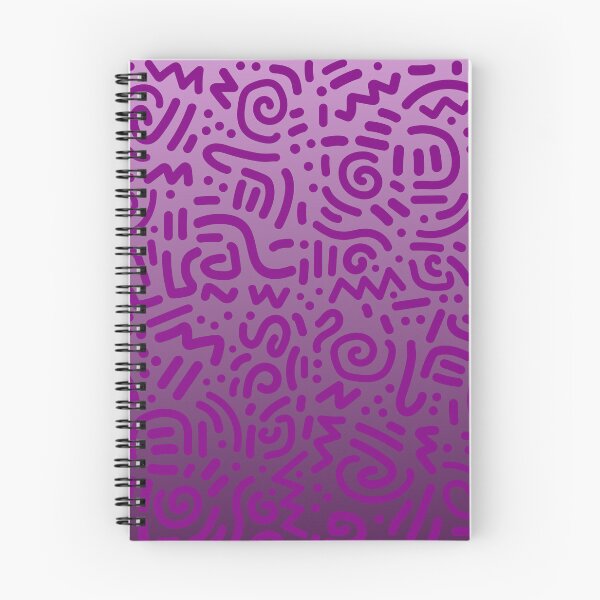 Item preview, Abstract Memphis Scribble – Retro 90s Line Art | Purple designed and sold by Frohyou.