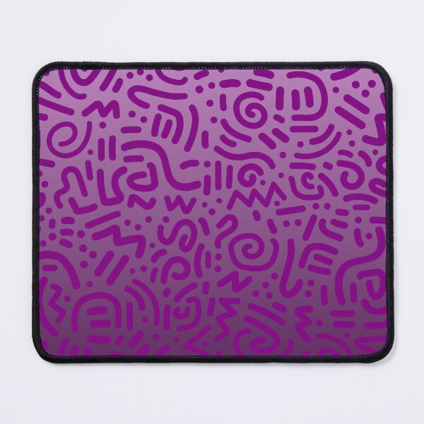 Item preview, Abstract Memphis Scribble – Retro 90s Line Art | Purple designed and sold by Frohyou.