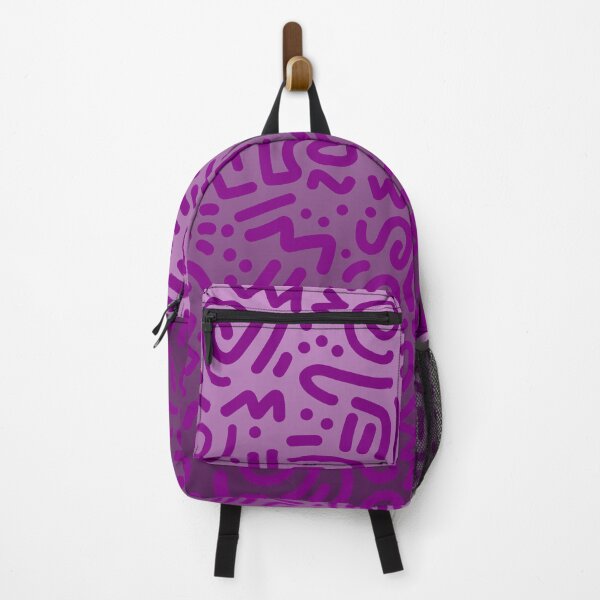 Item preview, Abstract Memphis Scribble – Retro 90s Line Art | Purple designed and sold by Frohyou.