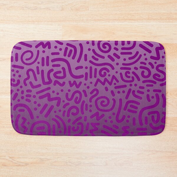 Item preview, Abstract Memphis Scribble – Retro 90s Line Art | Purple designed and sold by Frohyou.