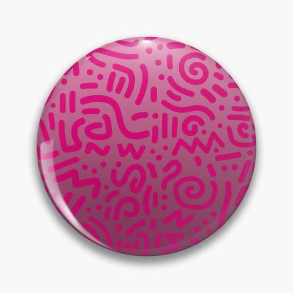 Item preview, Abstract Memphis Scribble – Retro 90s Line Art | Pink designed and sold by Frohyou.