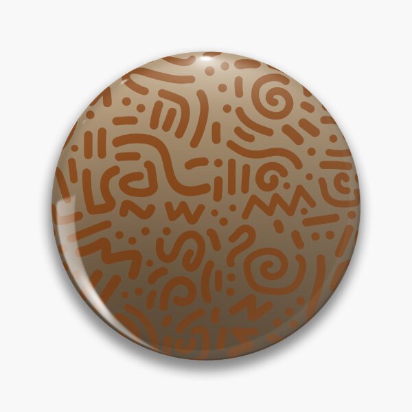 Item preview, Abstract Memphis Scribble – Retro 90s Line Art | Brown designed and sold by Frohyou.