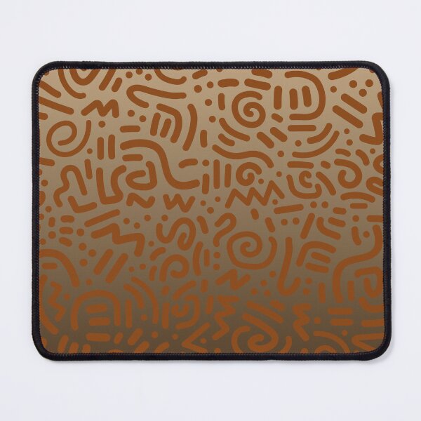 Item preview, Abstract Memphis Scribble – Retro 90s Line Art | Brown designed and sold by Frohyou.