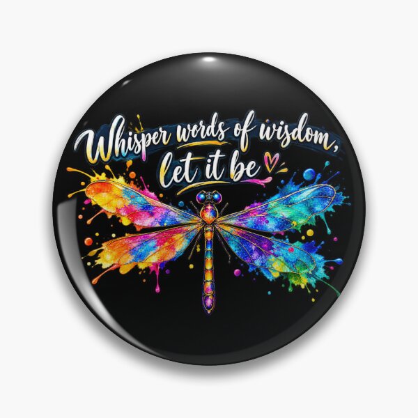 Artikelvorschau, Whisper Words of Wisdom Let It Be Dragonfly Watercolor Art T-Shirt & Hut entworfen und verkauft von KTD28_SHOP.