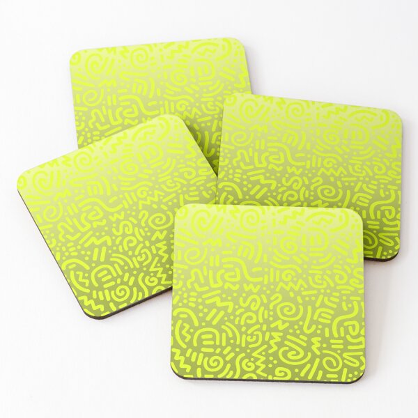 Item preview, Abstract Memphis Scribble – Retro 90s Line Art | Chartreuse designed and sold by Frohyou.