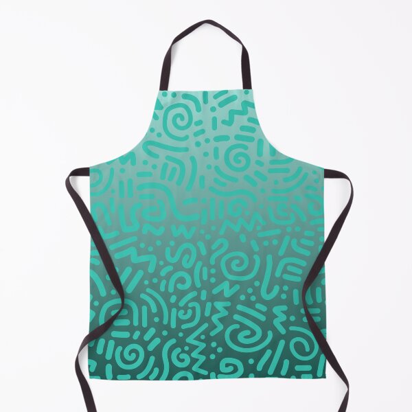 Item preview, Abstract Memphis Scribble – Retro 90s Line Art | Teal designed and sold by Frohyou.