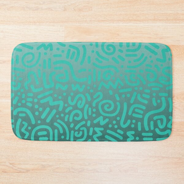 Item preview, Abstract Memphis Scribble – Retro 90s Line Art | Teal designed and sold by Frohyou.