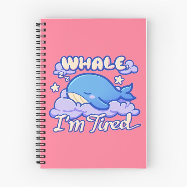Item preview, Whale I'm Tired Sleepy Blue Cute Funny Whale Pun designed and sold by orcalus.