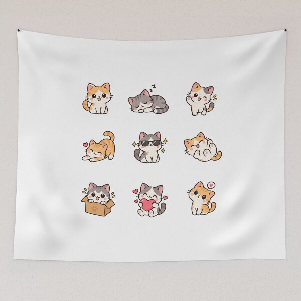 Item preview, Cute Kawaii Cats designed and sold by odkocreative.