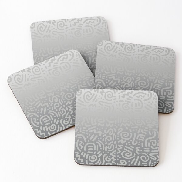Item preview, Abstract Memphis Scribble – Retro 90s Line Art | Gray designed and sold by Frohyou.