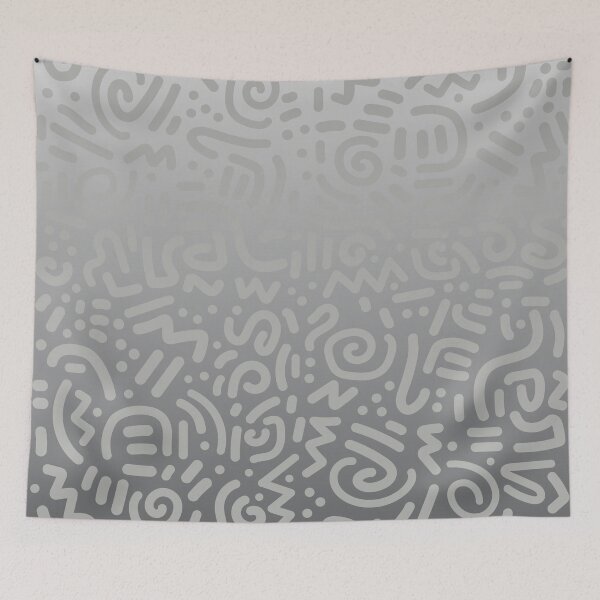 Item preview, Abstract Memphis Scribble – Retro 90s Line Art | Gray designed and sold by Frohyou.