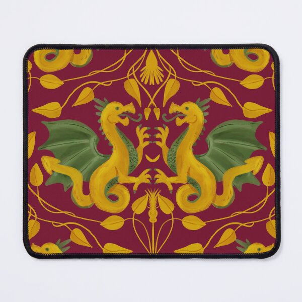 Item preview, Heraldic Dragon Tapestry - Medieval Castlecore Gothic Fantasy on crimson red designed and sold by aneladesigns.
