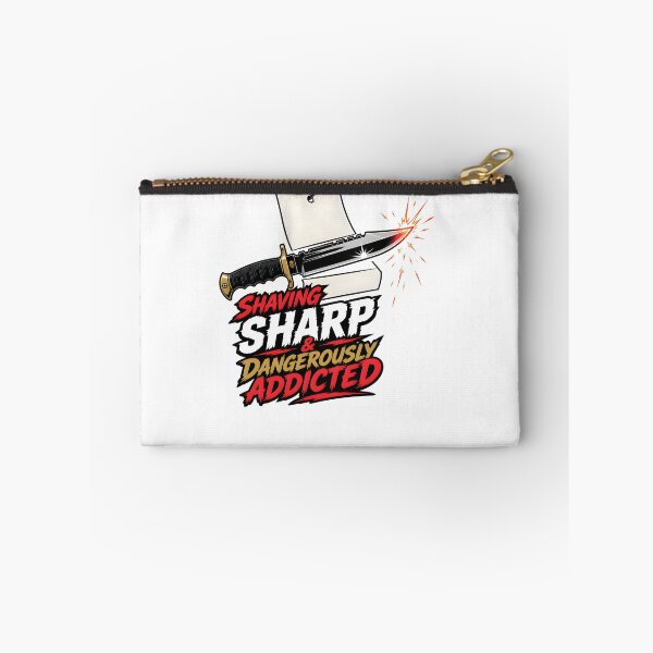 Item preview, Knifemaker Shaving Sharp And Dangerously Addicted Knife Cutting Paper designed and sold by CleverRaccoon.