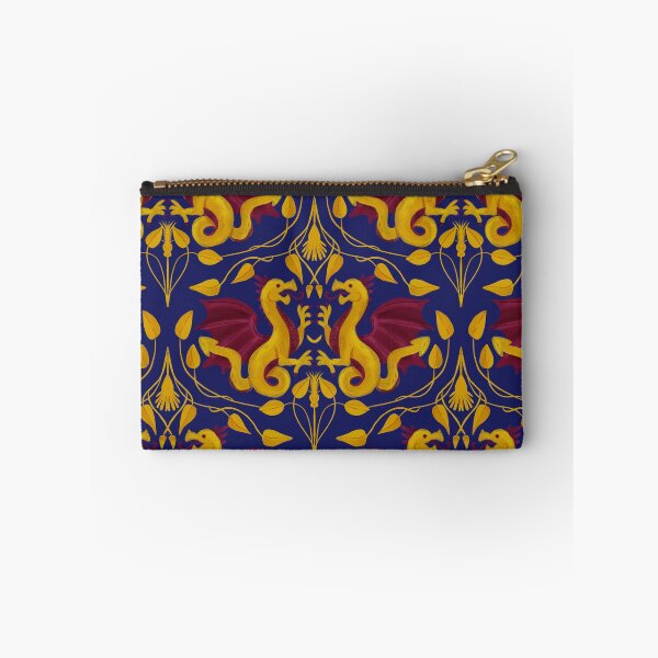Item preview, Heraldic Dragon Tapestry - Medieval Castlecore Gothic Fantasy on navy designed and sold by aneladesigns.