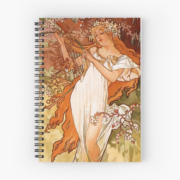 Item preview, Alfons Mucha The Seasons Spring | The Seasons 1896 | Art Nouveau Floral Poster designed and sold by Shoupay.