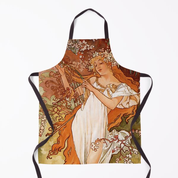 Artikelvorschau, Alfons Mucha Die Jahreszeiten Frühling | Die Jahreszeiten 1896 | Jugendstil-Blumenposter entworfen und verkauft von Shoupay.