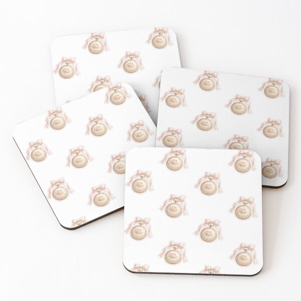 Item preview, Vintage Rose Gold Pocket Watch Sticker | Pink Satin Bow & Floral Coquette Aesthetic designed and sold by PawsAndpetalstudio.