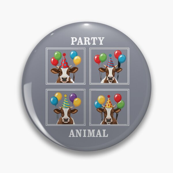 Item preview, Party Animal Cow Birthday Celebration Farm Lover designed and sold by SofiBlair.