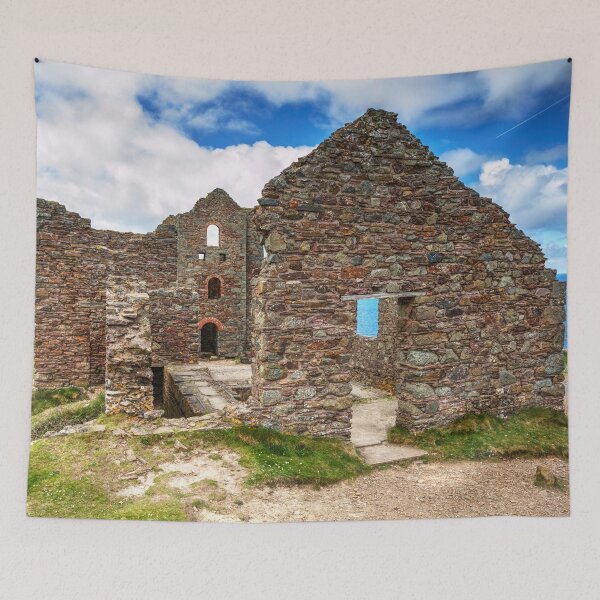 Item preview, Wheal Coates Tin mine Ruin on the Coastal Cliffs of Cornwall, England designed and sold by Paul Thompson Photography.