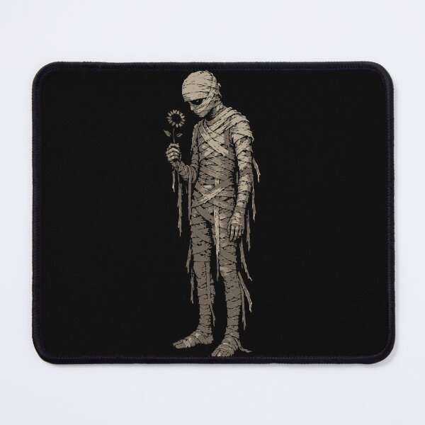 Item preview, Mummy Holding a Flower Minimalist Gothic Halloween designed and sold by Sunday.Supply.
