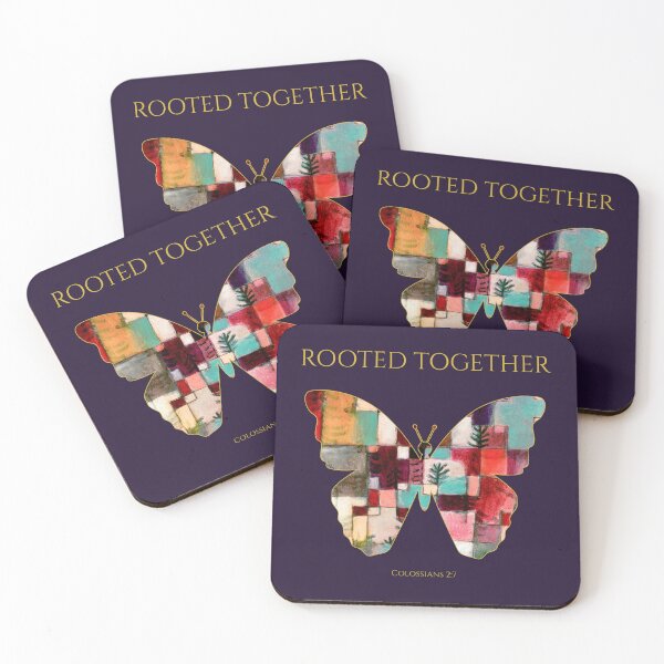Item preview, Rooted Together Colossians 2:7 Christian Butterfly – One Body Faith Art designed and sold by KittenAndCo.