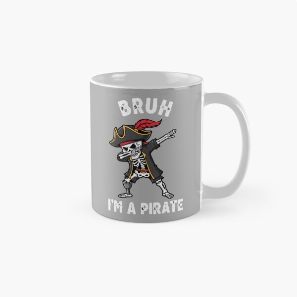 Item preview, Bruh I'm A Pirate Dabbing Skeleton Funny Pirate Lover Humor designed and sold by SofiBlair.