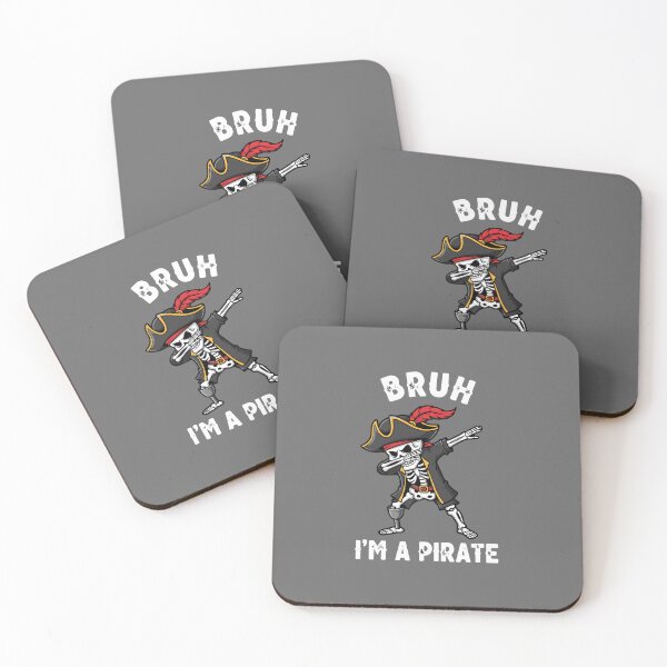 Item preview, Bruh I'm A Pirate Dabbing Skeleton Funny Pirate Lover Humor designed and sold by SofiBlair.