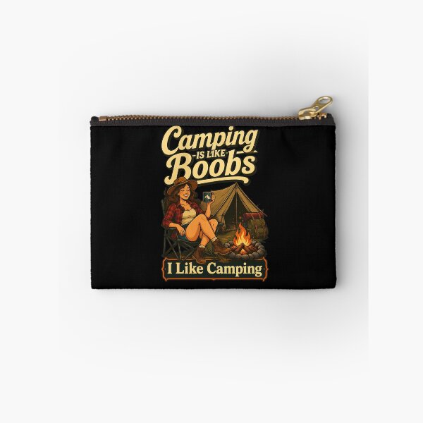 Item preview, Camping is Like Boobs I Like Camping Funny Outdoor designed and sold by PaletteArc.