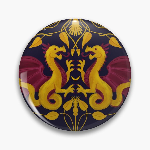Item preview, Heraldic Dragon Tapestry - Medieval Castlecore Gothic Fantasy on black designed and sold by aneladesigns.