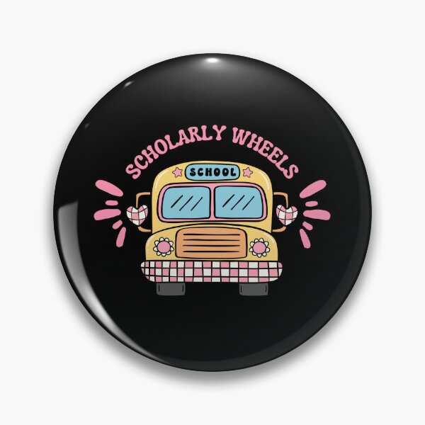 Item preview, Scholarly Wheels Cute Retro School Bus designed and sold by creativerooney.