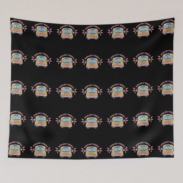 Item preview, Scholarly Wheels Cute Retro School Bus designed and sold by creativerooney.