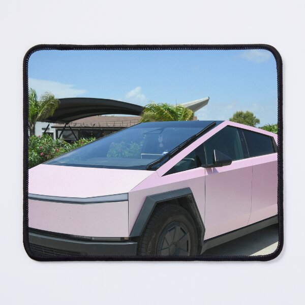 Item preview, Pink Tesla Cyber Truck outside Starbase production facility designed and sold by STFPhotoAgency.