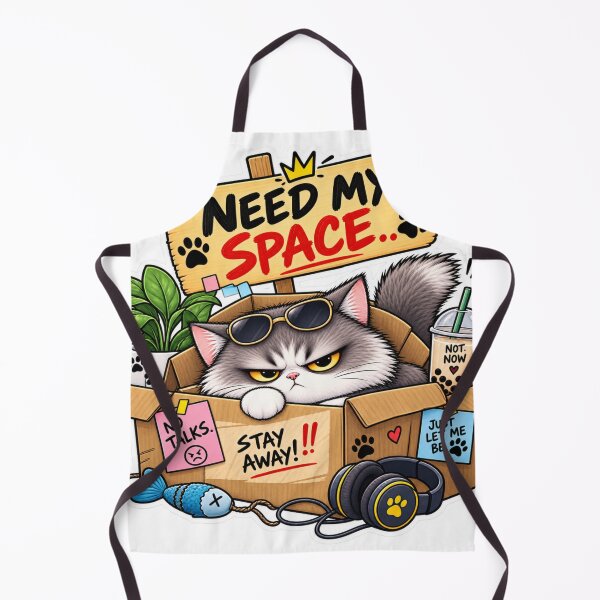 Item preview, Need My Space Cat Sticker – Funny Introvert & Personal Space Design designed and sold by Genzfirevibes.