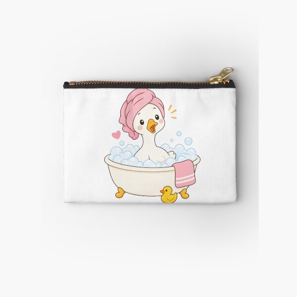 Item preview, Cute Duck Taking a Bubble Bath designed and sold by ArtNova17.