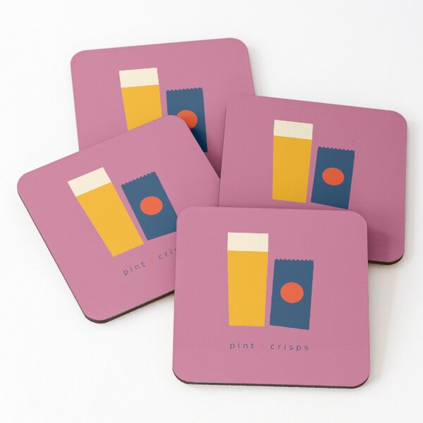 Item preview, Pint & Crisps – Minimalist British Pub Art designed and sold by StillandStory.