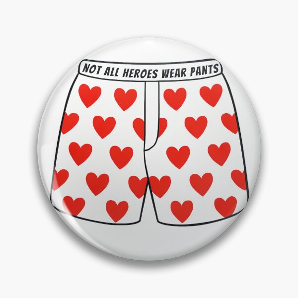 Item preview, Not All Heroes Wear Pants – Dungeon Crawler Carl Heart Boxers designed and sold by RollForDesignCo.