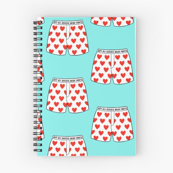 Item preview, Not All Heroes Wear Pants – Dungeon Crawler Carl Heart Boxers designed and sold by RollForDesignCo.