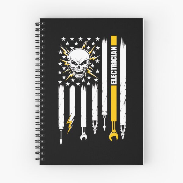 Item preview, American Electrician Skull – Electrical Worker & Lineman Vintage Workwear Artwork designed and sold by mobsture.