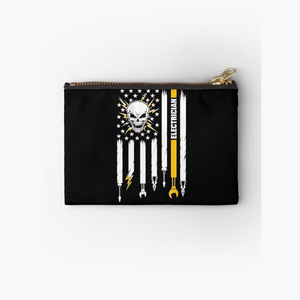Item preview, American Electrician Skull – Electrical Worker & Lineman Vintage Workwear Artwork designed and sold by mobsture.