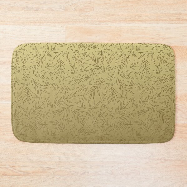 Item preview, Willow Branch Drift – Delicate Botanical Leaf Ombre Pattern | Yellow designed and sold by Frohyou.