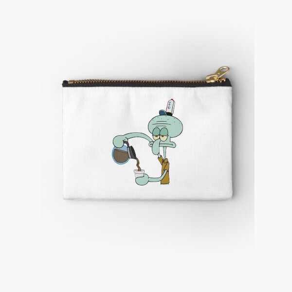 Item preview, Squidward Coffee Sticker – Funny SpongeBob Octo Meme for Tired Coffee Lovers designed and sold by 808 Design.