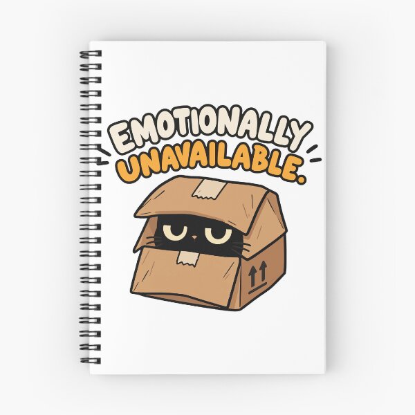Item preview, Emotionally Unavailable Cat in a Box designed and sold by MewMade.