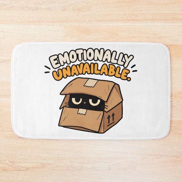 Item preview, Emotionally Unavailable Cat in a Box designed and sold by MewMade.