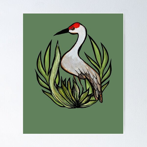 Item preview, Sandhill Crane designed and sold by lacychenault.