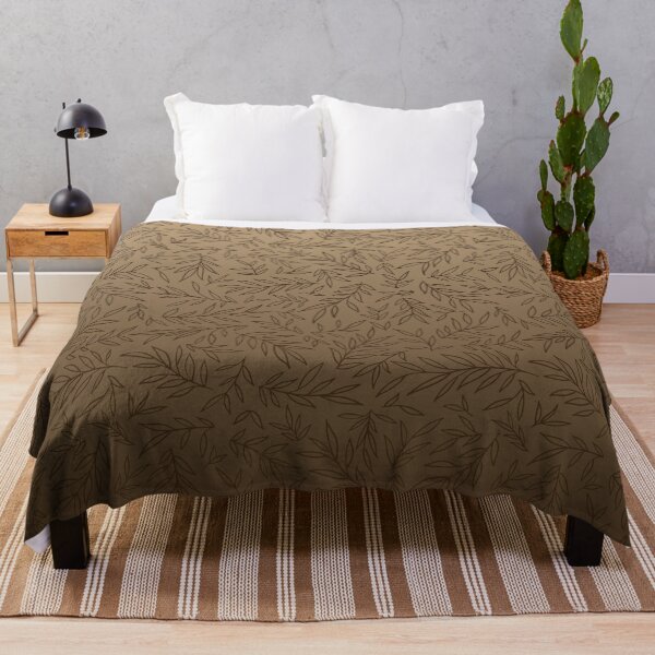 Item preview, Willow Branch Drift – Delicate Botanical Leaf Ombre Pattern | Brown designed and sold by Frohyou.