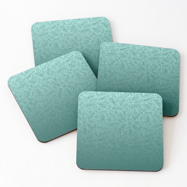 Item preview, Willow Branch Drift – Delicate Botanical Leaf Ombre Pattern | Teal designed and sold by Frohyou.
