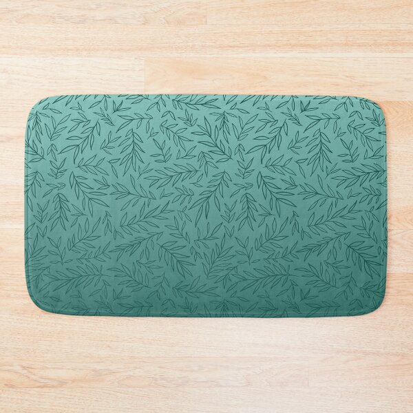 Item preview, Willow Branch Drift – Delicate Botanical Leaf Ombre Pattern | Teal designed and sold by Frohyou.