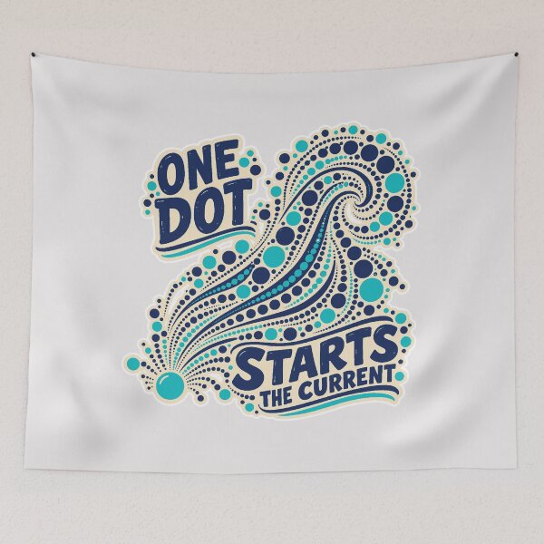 Item preview, International Dot Day Creative Current – One Dot Starts the Current designed and sold by Jaani-T.